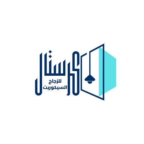 لوجو انيق اصفر و ازرق لشركة كرستال للزجاج(1)